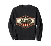 American Flag 911 Emergency Dispatcher First Responder Badge Sweatshirt