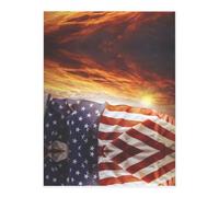 American Flag A4 Crystal Clear Sticker Sheet,Full-Print Waterproof Pet Decals with 3D Effect,Ideal for Laptops,Glass,Metal,DIY Crafts Home Decor