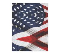 American Flag A4 Crystal Clear Sticker Sheet,Full-Print Waterproof Pet Decals with 3D Effect,Ideal for Laptops,Glass,Metal,DIY Crafts Home Decor