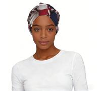 American flag and baseball Printed Pre-Tied Headscarf Turban Hat for Women, Elastic Sleep Cap for Chemo Hair Daily Wear
