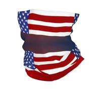 American Flag Baseball Print Headband Neck Gaiter Head Wrap Headwear