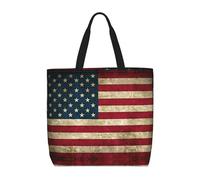 American Flag Basic Models Tote Bag With Zipper With Inner Pockets,Laptop Work Tote Bag For Sport,Travel