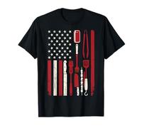 American Flag BBQ Patriotic Grilling USA T-Shirt