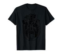 American Flag Biker Motorcycle Choppers T-Shirt