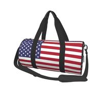 American flag Canvas travel bag, large capacity, can be carried on the shoulder