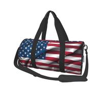 American Flag Canvas travel bag, large capacity, can be carried on the shoulder