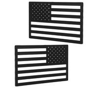 American Flag Car Decal for Trucks and Suvs Pair Black