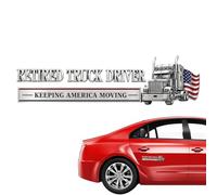 American Flag Car Emblem Waterproof Retired Truck Driver