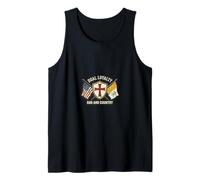 American Flag Catholic Patriotic Tank Top
