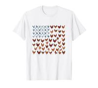 American Flag Chicken Mom USA 4th of July Farmer Ranch T-Shirt