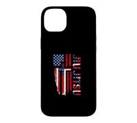 American Flag Christian Cross USA Jiu Jitsu God Case for iPhone 14 Plus