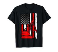 American Flag Crane Operator Vintage Patriotic Equipment T-Shirt