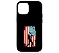 American Flag Cricket Player Batsman Batting Sport Case for iPhone 12/12 Pro
