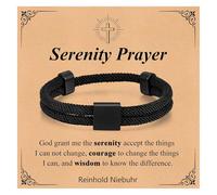 American Flag Cross Bracelet for Men Boy - Christian Scripture Bible Verse Rope Bracelets Religious Gift For Teen Boys Kids Teenage，Mens Faith Inspirational Easter Birthday Christmas Jewelry Gifts, no