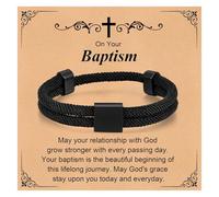 American Flag Cross Bracelet for Men Boy - Christian Scripture Bible Verse Rope Bracelets Religious Gift For Teen Boys Kids Teenage，Mens Faith Inspirational Easter Birthday Christmas Jewelry Gifts, no