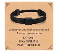 American Flag Cross Bracelet for Men Boy - Christian Scripture Bible Verse Rope Bracelets Religious Gift For Teen Boys Kids Teenage，Mens Faith Inspirational Easter Birthday Christmas Jewelry Gifts, no