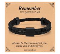 American Flag Cross Bracelet for Men Boy - Christian Scripture Bible Verse Rope Bracelets Religious Gift For Teen Boys Kids Teenage,Mens Faith Inspirational Easter Birthday Christmas Jewelry Gifts, no