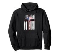 American Flag Cross Nursing Symbol Nurse Pride Pullover Hoodie