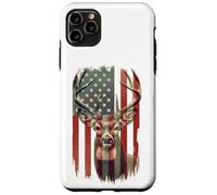 American Flag Deer Hunting Camo Patriotic Distressed Design Case for iPhone 11 Pro Max