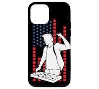 American Flag Disc Jockey Patriotic USA DJ Case for iPhone 12 mini