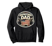 American Flag Dispatcher Dad 911 First Responder Father USA Pullover Hoodie