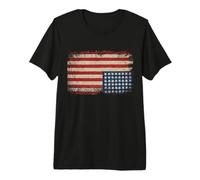 American Flag Distress Upside Down United States USA Premium T-Shirt