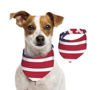 American Flag Dog Bandanas-Washable Dog Kerchief for Small to Large Pet Scarf for Girl Or Boy, Pet Accessories