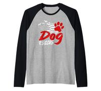 American Flag Dog Rescue USA Adopt Foster Raglan Baseball Tee