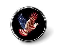 American Flag Dove Brooch Pins for Women Men Cute Badge Lapel Pins for Backpack Dress Accessories