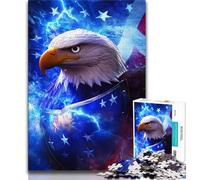 American Flag Eagle 1000 Piece Jigsaw Puzzle for Adults Teens,Educational Games Home Decoration Deal As Gifts for The Whole Family 50x75cm