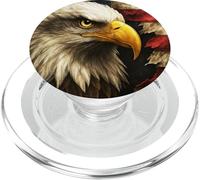 American Flag Eagle Artwork - Fierce Realistic Design Symbol PopSockets PopGrip for MagSafe