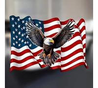 American Flag Eagle PVC Vinyl Car Decals Stickers Waterproof Self-Adhesive Decals for Cars, Laptops, Trucks, Motorcycles Wall Window Luggage Scratch Cover Door Decor Sticker