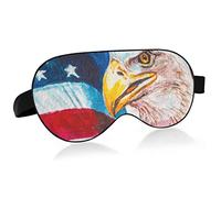 American Flag Eagle Sleep Mask Blindfold Blackout Cooling Funny Eye Mask for Sleeping with Elastic Strip for Women Man Painting Totem