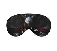 American Flag Eagle Sleep Mask BlockLight Sleeping Eye Mask Comfortable Night Sleeping Mask Ultralight Travel Eye Cover for Women Men