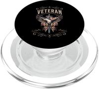 American Flag Eagle Vintage Style Veteran Christian Cross PopSockets PopGrip for MagSafe