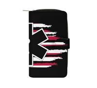 American Flag EMS Star of Life EMT Paramedic Medic Cute Long Wallets Large Capacity Wallet Buckle Handbag Blocking Clutch Handbag for Bill Cash Coin Card Key Purse