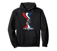 American Flag F-35 Lightning II Stealth Jet Pullover Hoodie