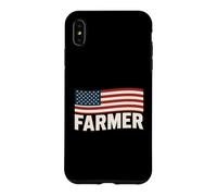 American Flag Farmer Patriotic Agriculture Farming Case for iPhone XS Max