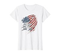 American Flag Fighter Jets Military Fighter Jets Flying Value Graphic T-Shirt