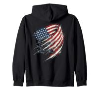 American Flag Fighter Jets Military Fighter jets flying Zip Hoodie