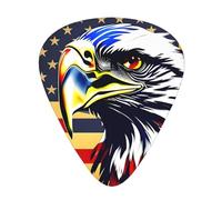 American Flag Fire Eagle Guitar Picks Set-Premium Abs Material,Various Thicknesses-Enhance Your Playing Experience