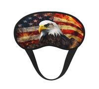 American Flag Fire Sleep Mask for Side Sleeper, Light Blocking Night Masks for Sleeping Eye Mask for Women Men Eye Cover Soft Comfortable Eye Shade for Travel, Nap