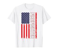 American Flag Firefighter USA United States T-Shirt