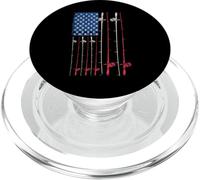 American Flag Fishing Rod PopSockets PopGrip for MagSafe