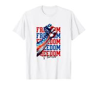 American Flag Fist Freedom Forever Patriotic USA T-Shirt