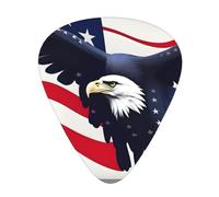 American Flag Fly Eagle 1 Guitar Picks Set-Premium Abs Material,Various Thicknesses-Enhance Your Playing Experience