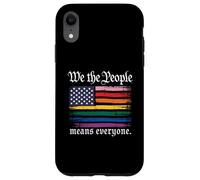 American Flag Gay Pride Month We The People Means Everyone Case for iPhone XR