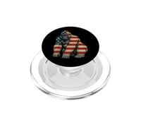 American Flag Gorilla 4th Of July PopSockets PopGrip for MagSafe