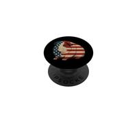 American Flag Guinea Pig 4th Of July PopSockets Adhesive PopGrip