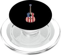 American Flag Guitar Music Design PopSockets PopGrip for MagSafe